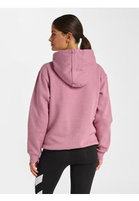 Bluza damska z kapturem Hummel Mover. Typ kołnierza: kaptur. Kolor: fioletowy. Materiał: polar. Sezon: zima