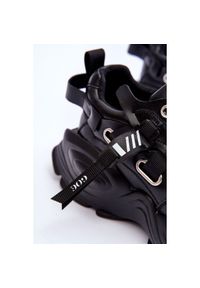 Buty Sportowe Sneakersy GOE MM2N4014 Czarne. Zapięcie: sznurówki. Kolor: czarny. Materiał: skóra #9