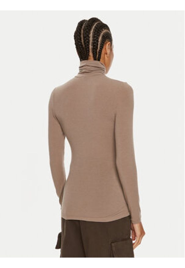 Pinko Golf Abdaly 102067 A24I Szary Regular Fit. Typ kołnierza: golf. Kolor: szary. Materiał: wiskoza