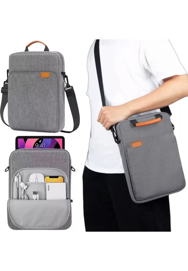 Torba Alogy Torba na laptopa/ iPada Pro Air/ tablet 11-13 cal męska damska Unisex Pasek na ramię etui futerał pokrowiec Alogy saszetka szara. Kolor: szary