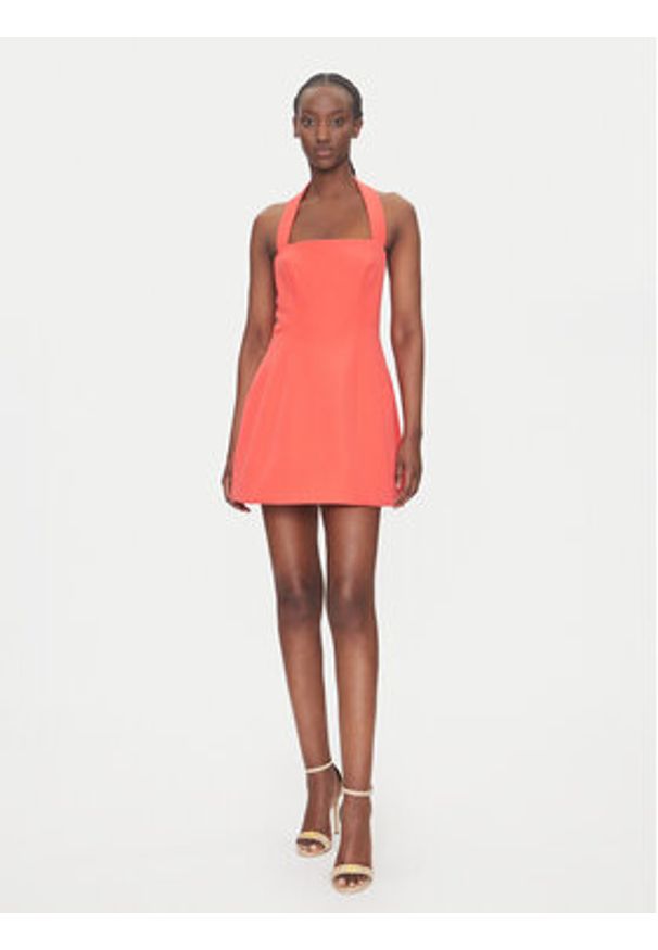 BARDOT Sukienka koktajlowa 59857DB Czerwony Slim Fit. Kolor: czerwony. Materiał: syntetyk. Styl: wizytowy