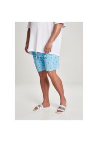 Urban Classics - Wzór Szortyów kąpielowych urban classic basic gt. Kolor: niebieski #1