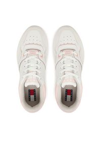 Tommy Jeans Sneakersy Tjw Retro Basket Washed Suede EN0EN02773 Biały. Kolor: biały. Materiał: skóra #4