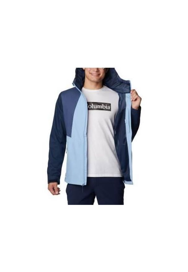 columbia - Kurtka uniwersalna męska Columbia Inner Limits II Jacket. Typ kołnierza: kaptur. Kolor: niebieski, wielokolorowy. Materiał: syntetyk. Sport: turystyka piesza