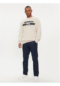 Jack & Jones - Jack&Jones Bluza Aspen 12216136 Beżowy Oversize. Kolor: beżowy. Materiał: bawełna