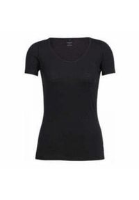 Koszulka damska Icebreaker Siren SS Sweetheart T-Shirt. Kolor: czarny. Sport: turystyka piesza #1