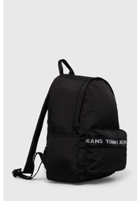 Tommy Jeans plecak damski kolor czarny mały z nadrukiem. Kolor: czarny. Materiał: poliester. Wzór: nadruk #5