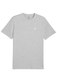 Puma - T-shirt Męski ESS Elevated. Kolor: szary. Sport: turystyka piesza