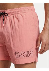 BOSS Szorty kąpielowe Mooneye 50469280 Różowy Regular Fit. Kolor: różowy. Materiał: syntetyk #3