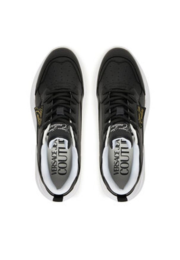 Versace Jeans Couture Sneakersy 79VA3SC2 ZPB23 899 Czarny. Kolor: czarny. Materiał: skóra