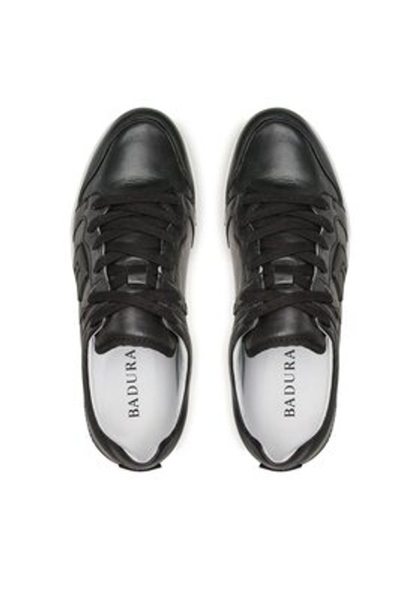 Badura Sneakersy BUXTON-21 MI08 Czarny. Kolor: czarny. Materiał: skóra