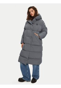 Blauer Płaszcz zimowy 24WBLDK03297 Szary Regular Fit. Kolor: szary. Materiał: syntetyk. Sezon: zima