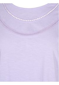 Zizzi T-Shirt V50220A Fioletowy Regular Fit. Kolor: fioletowy. Materiał: bawełna #5