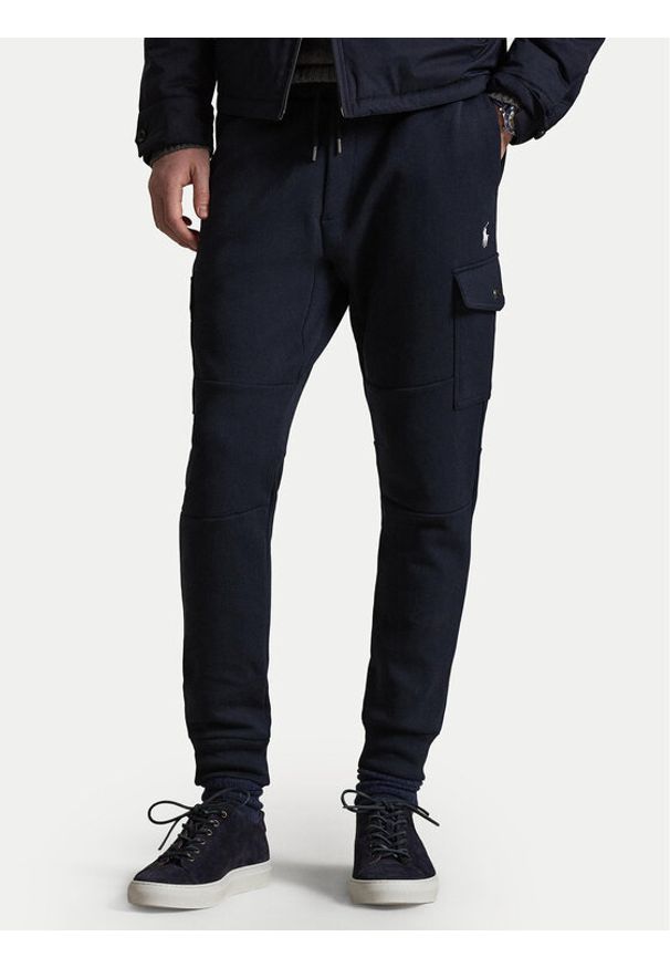 Polo Ralph Lauren Spodnie dresowe 710980340500 Granatowy Regular Fit. Kolor: niebieski. Materiał: bawełna