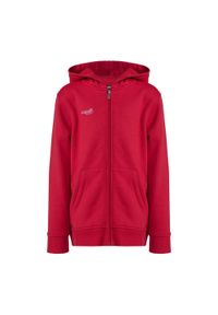 CAPELLI SPORT - Bluza piłkarska dziecięca Capelli Basics Youth Zip Hoodie. Kolor: czerwony. Sport: piłka nożna