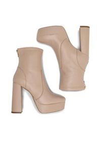 Eva Minge Botki LUGO-111072 Beżowy. Kolor: beżowy. Materiał: skóra #5