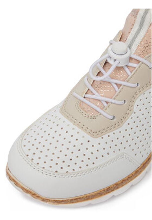 Rieker Sneakersy N4286-80 Biały. Kolor: biały. Materiał: materiał, syntetyk