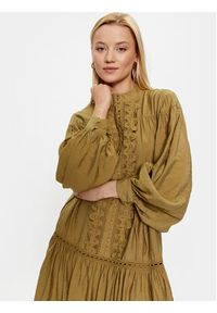 Bruuns Bazaar Sukienka codzienna Karla BBW3388 Zielony Regular Fit. Okazja: na co dzień. Kolor: zielony. Materiał: wiskoza. Typ sukienki: proste. Styl: casual #4