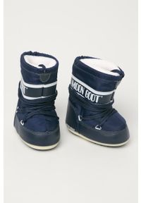 Moon Boot - Śniegowce dziecięce. Nosek buta: okrągły. Zapięcie: sznurówki. Kolor: niebieski. Materiał: syntetyk, materiał, skóra ekologiczna, guma. Szerokość cholewki: normalna. Sezon: zima #3