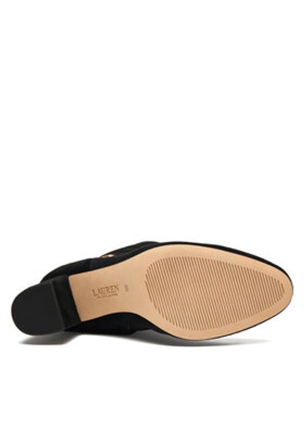 Lauren Ralph Lauren - LAUREN RALPH LAUREN Kozaki Kellie 802967843001 Czarny. Kolor: czarny. Materiał: skóra, zamsz
