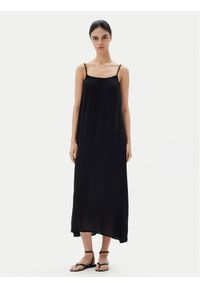 only - ONLY Sukienka letnia Niki 15344611 Czarny Regular Fit. Kolor: czarny. Materiał: wiskoza. Sezon: lato