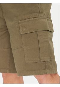 Guess Jeans Szorty materiałowe M5GD45 WGCV1 Khaki Regular Fit. Kolor: brązowy. Materiał: bawełna