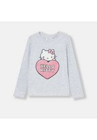 Sinsay - Koszulka Hello Kitty - Jasny szary. Kolor: szary. Wzór: motyw z bajki #1