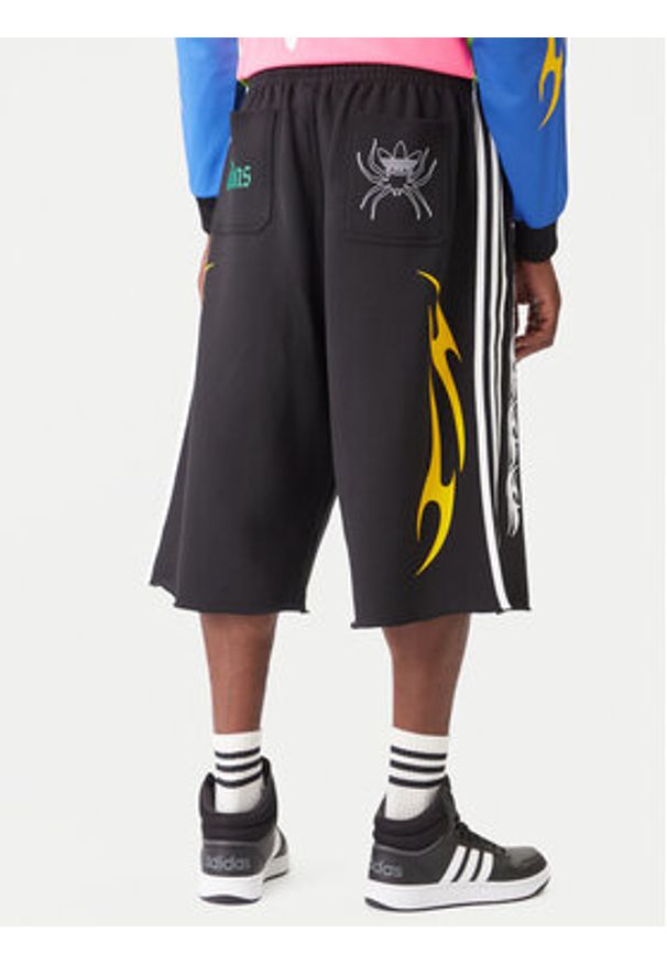 Adidas - adidas Szorty sportowe Spiders JW0205 Czarny Oversize. Kolor: czarny. Materiał: bawełna. Styl: sportowy