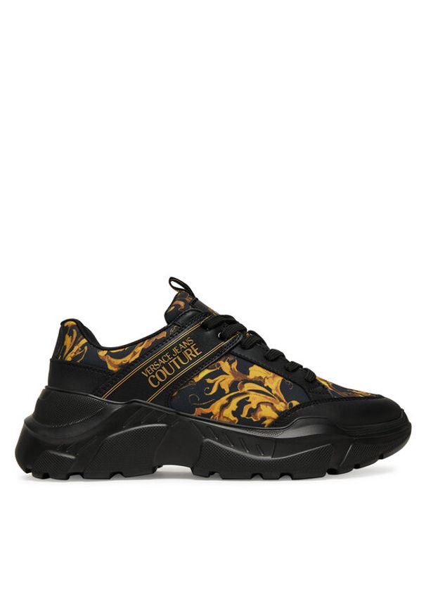 Versace Jeans Couture Sneakersy 79YA3SC2 ZSC85 G89 Czarny. Kolor: czarny. Materiał: skóra