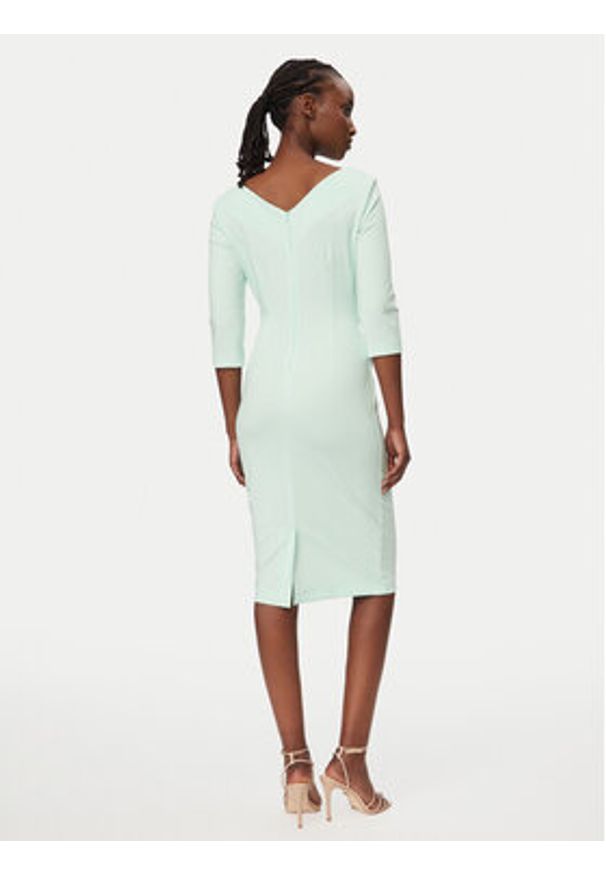 Rinascimento Sukienka koktajlowa CFC0127699003 Zielony Slim Fit. Kolor: zielony. Materiał: syntetyk. Styl: wizytowy