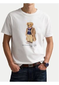 Polo Ralph Lauren T-Shirt 710974584001 Biały Custom Slim Fit. Typ kołnierza: polo. Kolor: biały. Materiał: bawełna #3