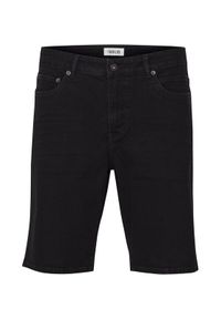 !SOLID - Solid Szorty jeansowe 21104982 Czarny Regular Fit. Kolor: czarny. Materiał: bawełna