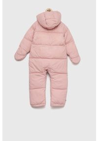 TOMMY HILFIGER - Tommy Hilfiger kombinezon niemowlęcy kolor różowy. Okazja: na co dzień. Kolor: różowy. Materiał: włókno, materiał. Styl: casual #4