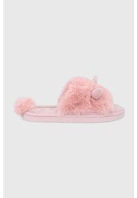 Flip*Flop Kapcie kolor różowy. Nosek buta: okrągły. Kolor: różowy. Materiał: materiał