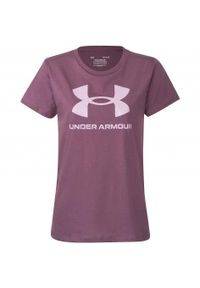 Koszulka damska Under Armour Sportstyle Graphic. Kolor: czarny, wielokolorowy, biały. Materiał: bawełna. Sport: fitness #1