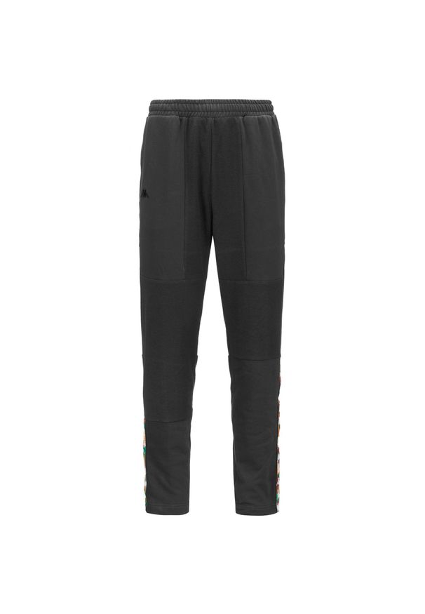 Spodnie do biegania Kappa Gerhard Graphik. Kolor: wielokolorowy, szary, biały, zielony. Materiał: materiał. Sport: fitness