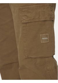 BOSS Spodnie materiałowe Sisla-8 50530599 Khaki Regular Fit. Kolor: brązowy. Materiał: bawełna #3