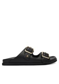 BOSS Klapki Freyah 50563376 Czarny. Kolor: czarny. Materiał: skóra #1