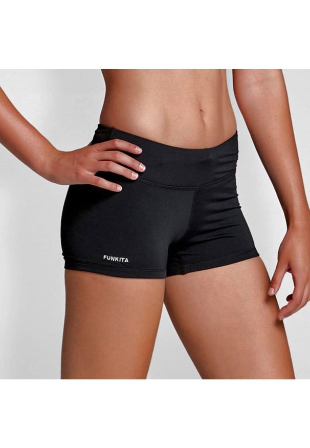 FUNKITA - Spodenki do pływania damskie Funkita Boy Leg STILL BLACK. Kolor: czarny