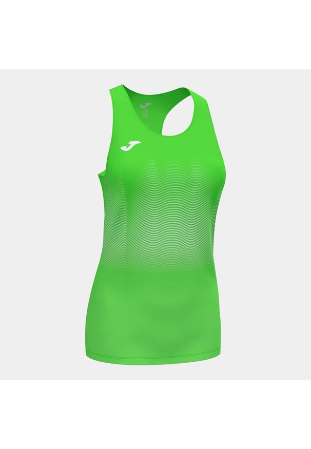 Tank top do biegania damski Joma Elite VII bez rękawów. Kolor: wielokolorowy, niebieski, biały. Długość rękawa: bez rękawów