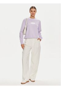 Calvin Klein Jeans Bluza Faded Monologo J20J223537 Fioletowy Regular Fit. Kolor: fioletowy. Materiał: syntetyk, bawełna #3