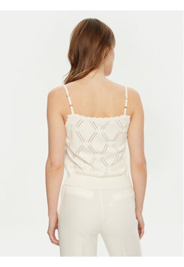 Marciano Guess Top 5RGR23 5857Z Écru Regular Fit. Materiał: syntetyk, wiskoza