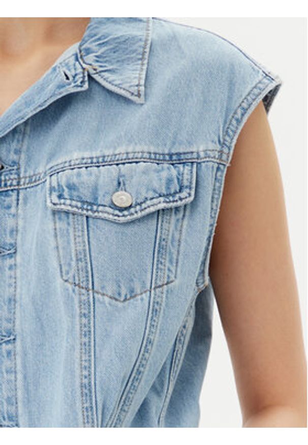 Levi's® Sukienka jeansowa Iconic 001WF-0002 Niebieski Standard Fit. Kolor: niebieski. Materiał: bawełna