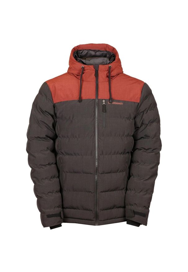 FUNDANGO - Kurtka uliczna męska Fundango Passat Padded. Kolor: czerwony, wielokolorowy, brązowy