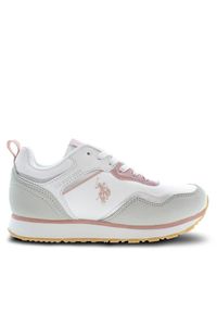 Sneakersy U.S. Polo Assn.. Kolor: biały