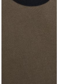 Sisley Sweter z domieszką kaszmiru męski. Okazja: na co dzień. Kolor: zielony. Materiał: kaszmir. Długość rękawa: długi rękaw. Długość: długie. Styl: casual #4