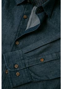 Only & Sons - Koszula jeansowa. Okazja: na co dzień. Typ kołnierza: button down. Kolor: niebieski. Materiał: jeans. Długość: długie. Wzór: gładki. Styl: casual #5