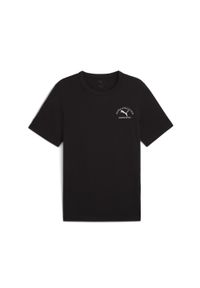 Puma - Męska koszulka PUMA Class z grafiką PUMA. Kolor: czarny, wielokolorowy, biały. Sport: fitness #1