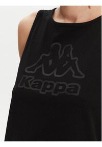 Kappa Top Logo Gria 382129W Czarny Regular Fit. Kolor: czarny. Materiał: syntetyk, bawełna