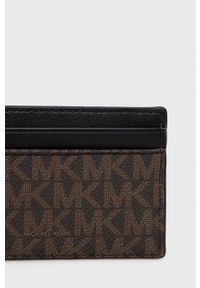 Michael Kors portfel i etui na karty 39F1LHDF5B męski kolor brązowy. Kolor: brązowy. Materiał: materiał #5